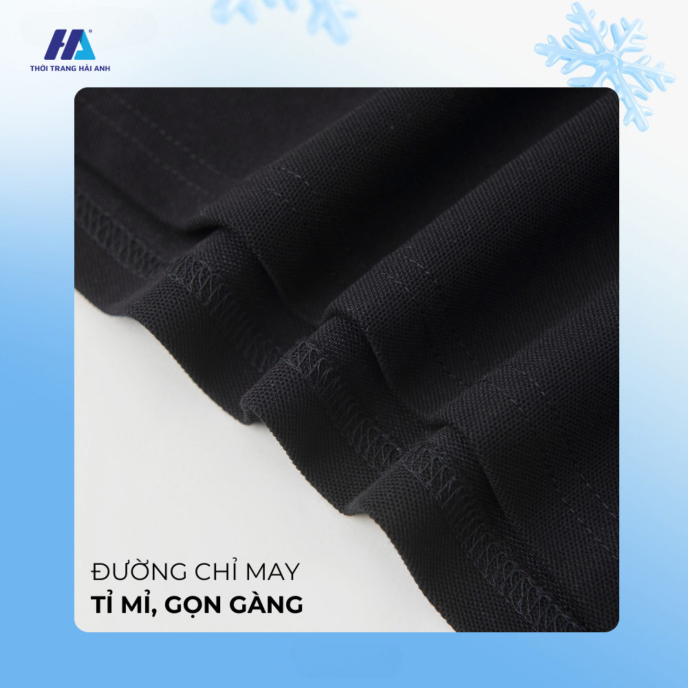 Áo đồng phục màu đen phối trắng sở hữu thiết kế tinh tế, chuyên nghiệp, thoải mái
