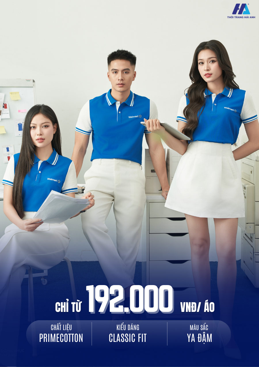 áo thun đồng phục công ty màu ya đậm phối trắng cùng thiết kế trẻ trung, năng động và đầy tính chuyên nghiệp