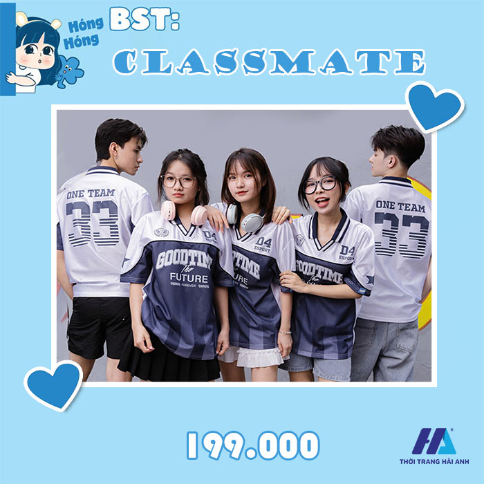 Giá bán áo lớp oversize Classmate: 199.000vnd.