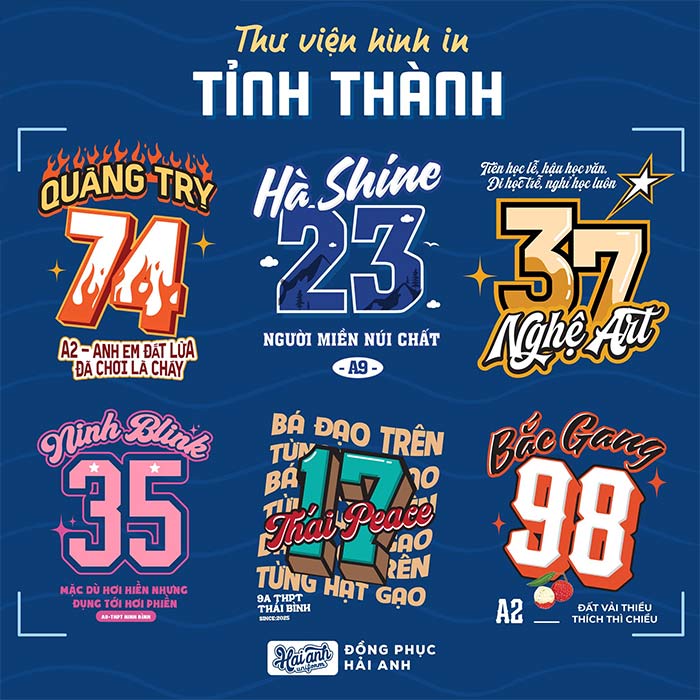 Hình in logo áo lớp cá tính đẹp