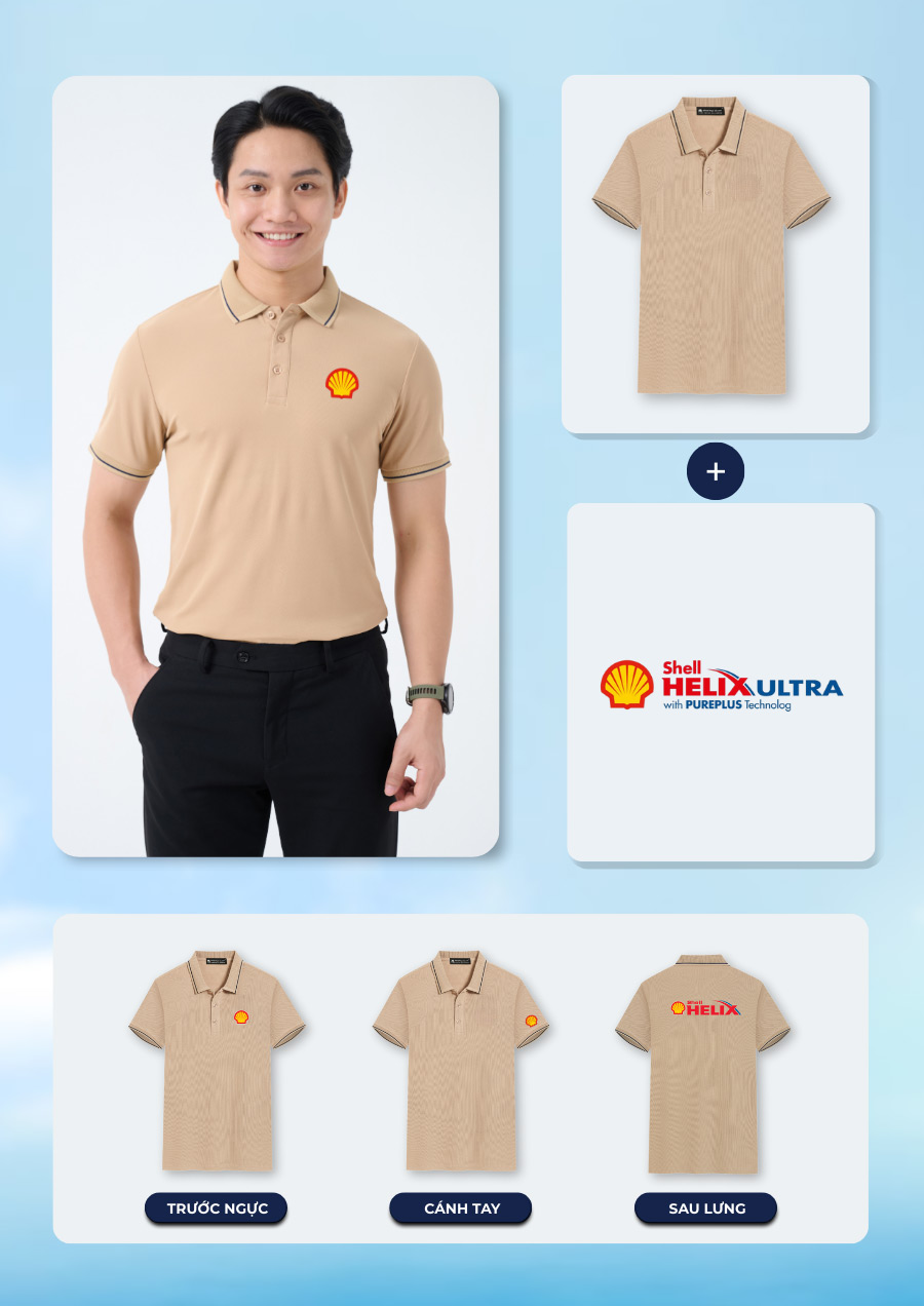 Logo trên áo thun được in kỹ thuật số hiện đại, bền màu.