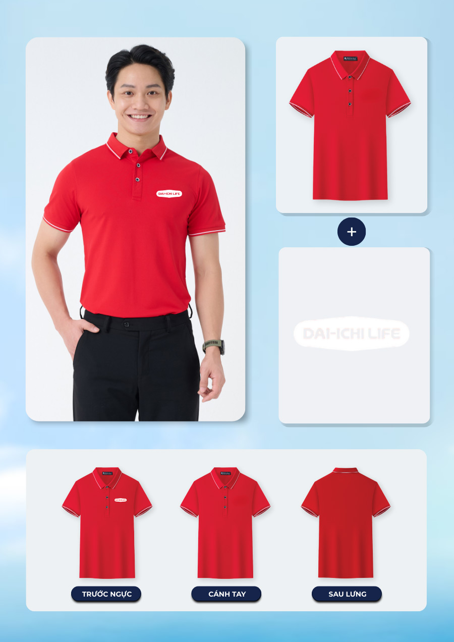 áo thun đồng phục công ty màu đỏ đô cùng công nghệ in sắc nét, bền đẹp