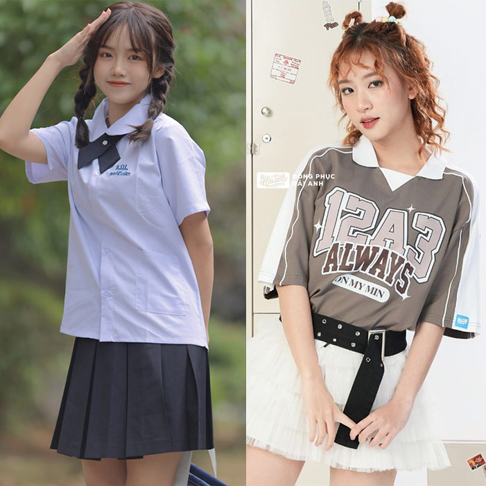 Phân biệt giữa đồng phục học sinh và áo lớp đồng phục