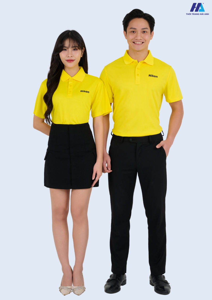 Hướng dẫn cách phối đồ cùng áo thun đồng phục màu vàng cúc