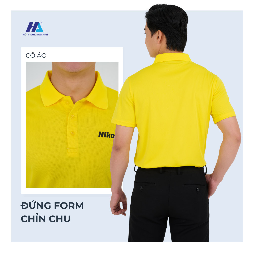 Mẫu áo đồng phục được thiết kế với kiểu dáng hiện đại, trẻ trung