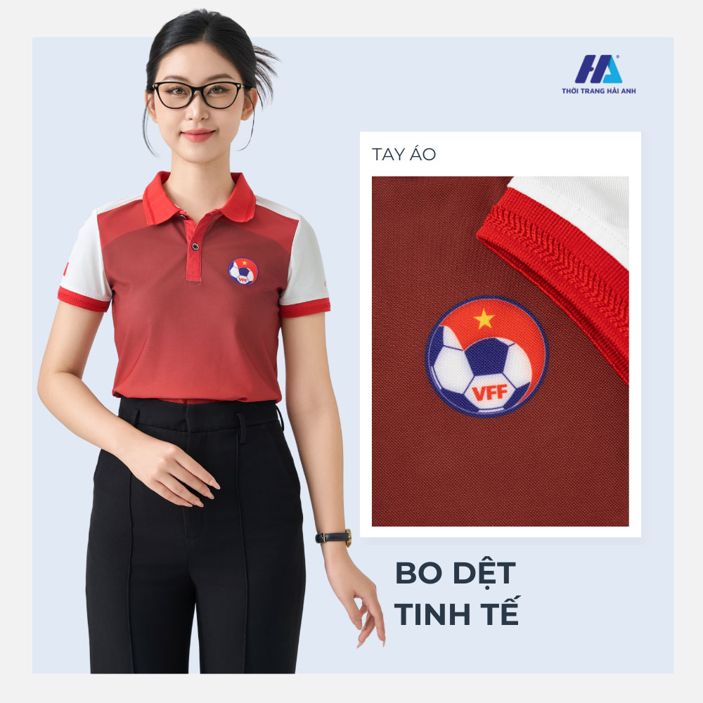 Thiết kế áo polo đồng phục hiện đại, sang trọng