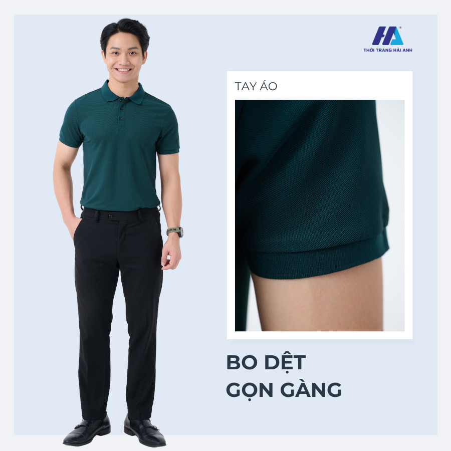 Thiết kế áo đồng phục công ty màu ve chai thanh lịch, chuyên nghiệp