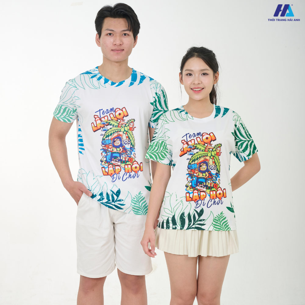 Tips phối áo thun đồng phục in 3D họa tiết team lầy lội lập hội đi chơi