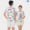 áo thun đồng phục in 3d họa tiết xách balo lên và đi
