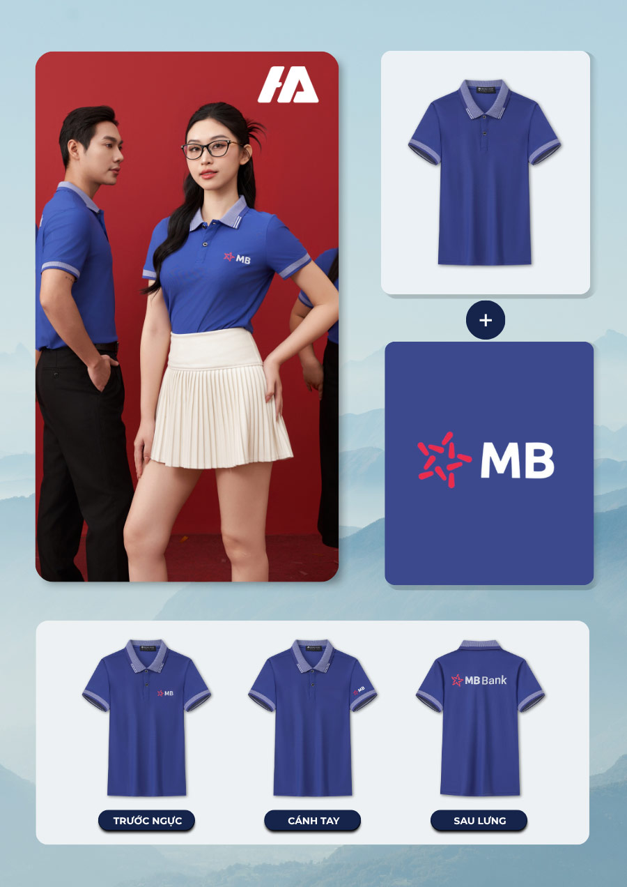Logo áo đồng phục bám vải tốt, tăng nhận diện thương hiệu